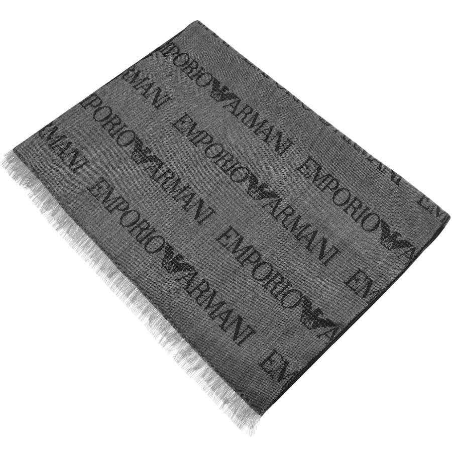 Alternative Image for ProductEmporio Armani Logo Scarf Grey1